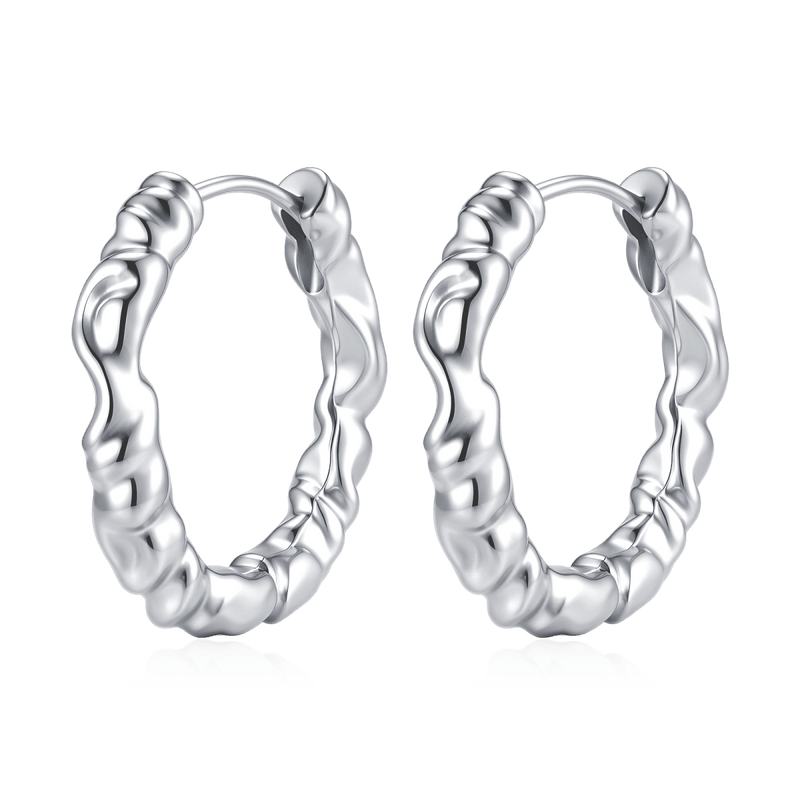 Boucles d’oreilles créoles torsadées