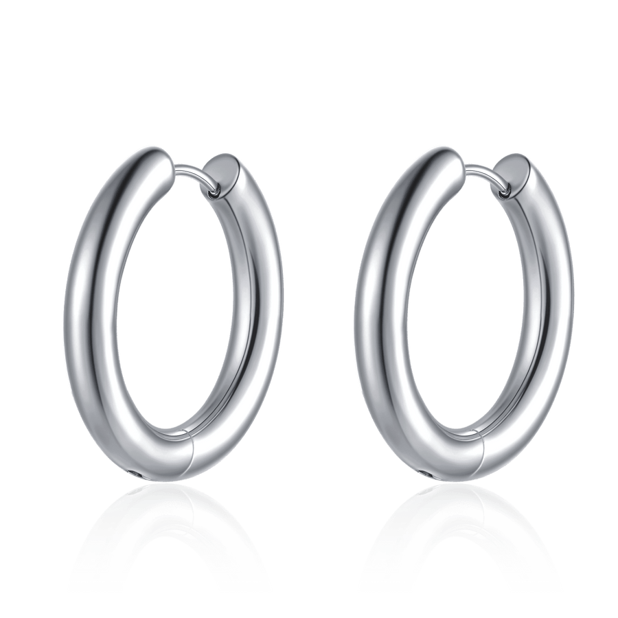 Créoles Essence · Argent / 18 mm