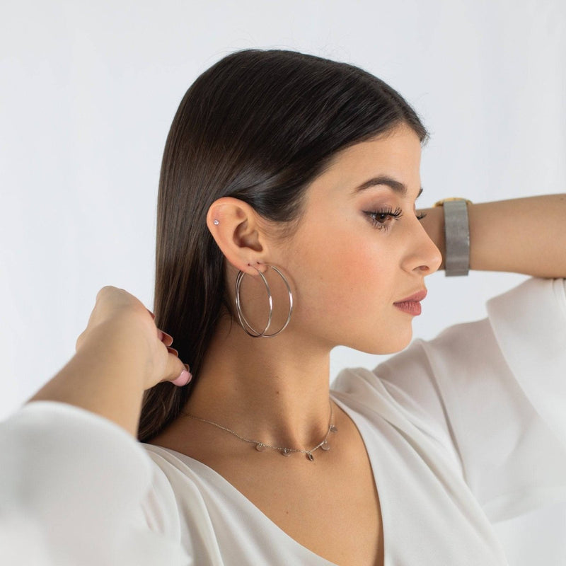Boucles d'oreilles Anneaux Fins