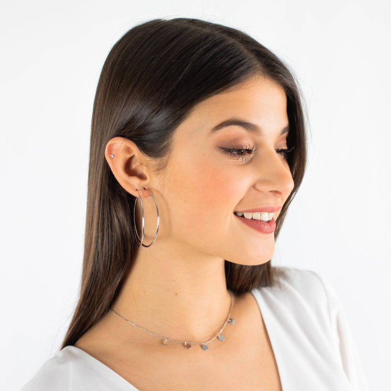 Boucles d'oreilles Anneaux Fins