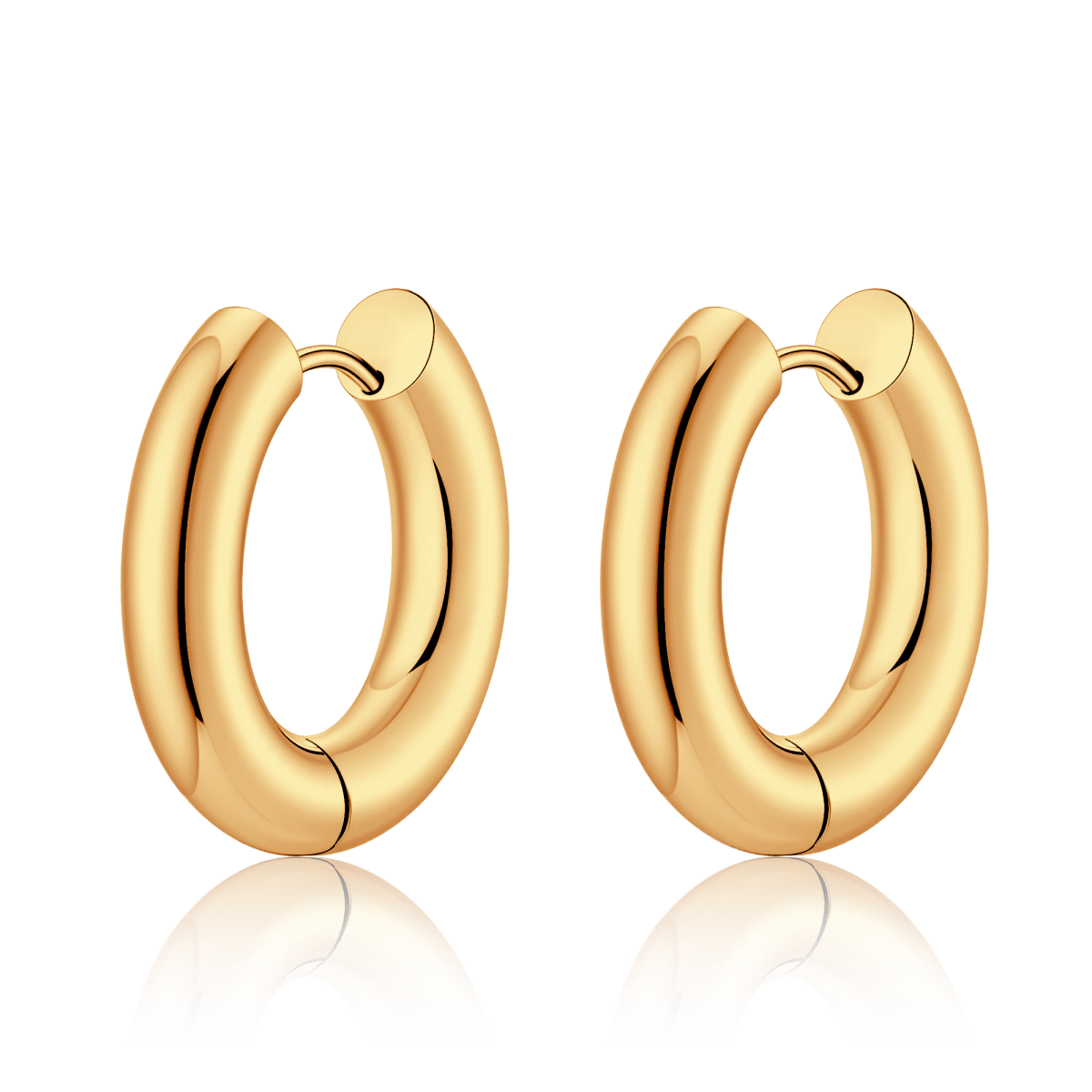 Pendientes Aros Lisos - LePetiteMarie