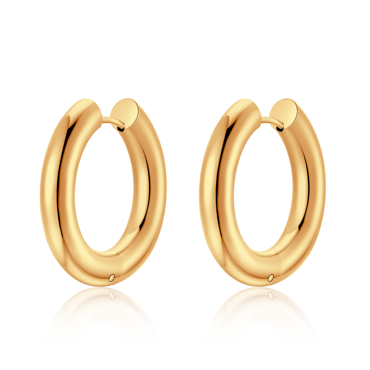 Pendientes Aros Lisos - LePetiteMarie