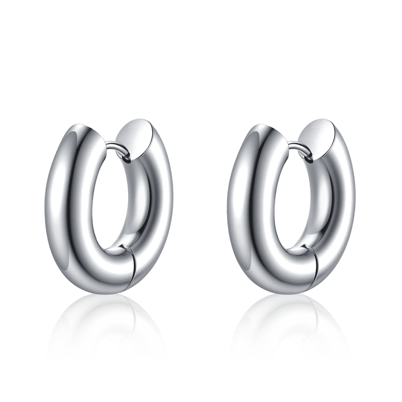 Boucles d'oreilles créoles lisses
