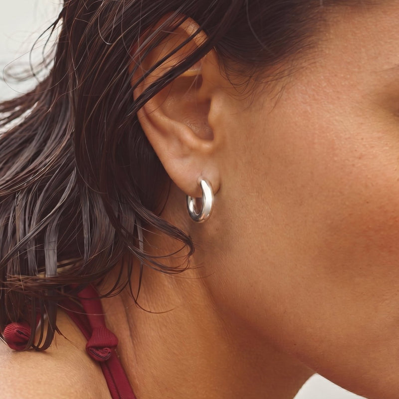 Boucles d'oreilles créoles lisses