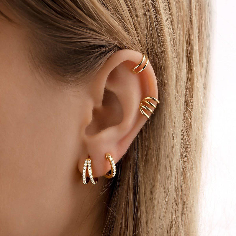 Boucles d'oreilles créoles lumineuses