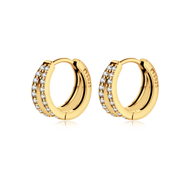 Boucles d'oreilles créoles lumineuses