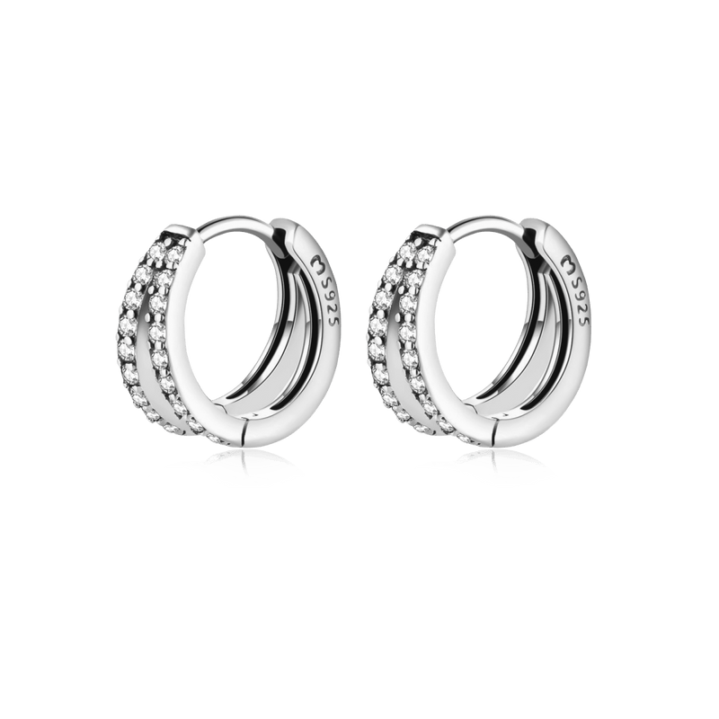 Boucles d'oreilles créoles lumineuses