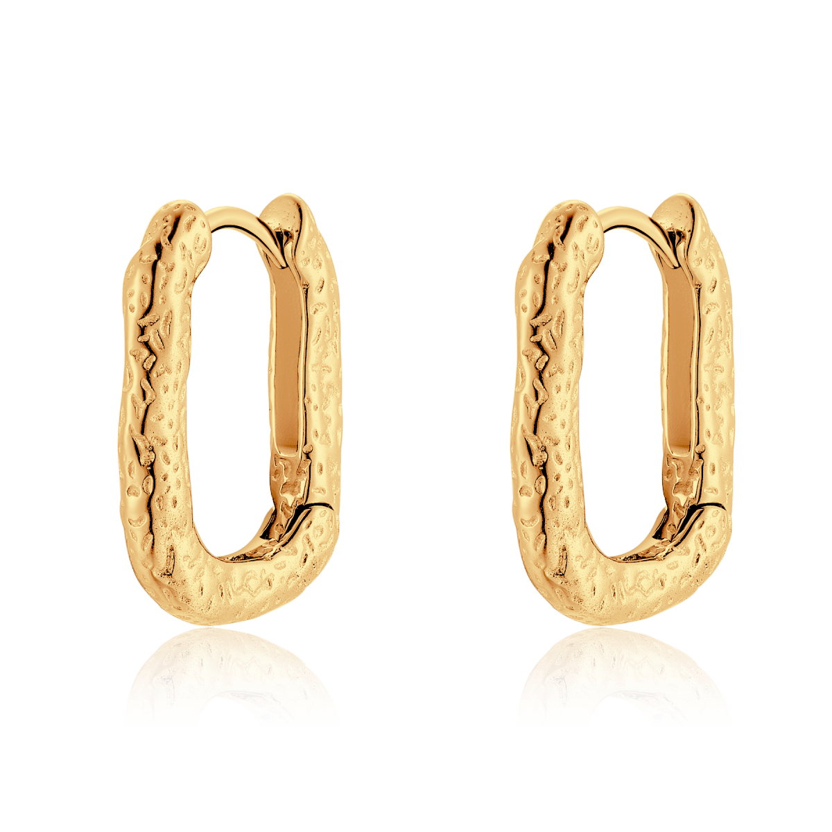 Pendientes Aros Martillados - LePetiteMarie