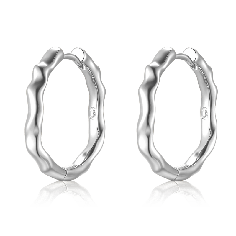 Boucles d’oreilles créoles Vague