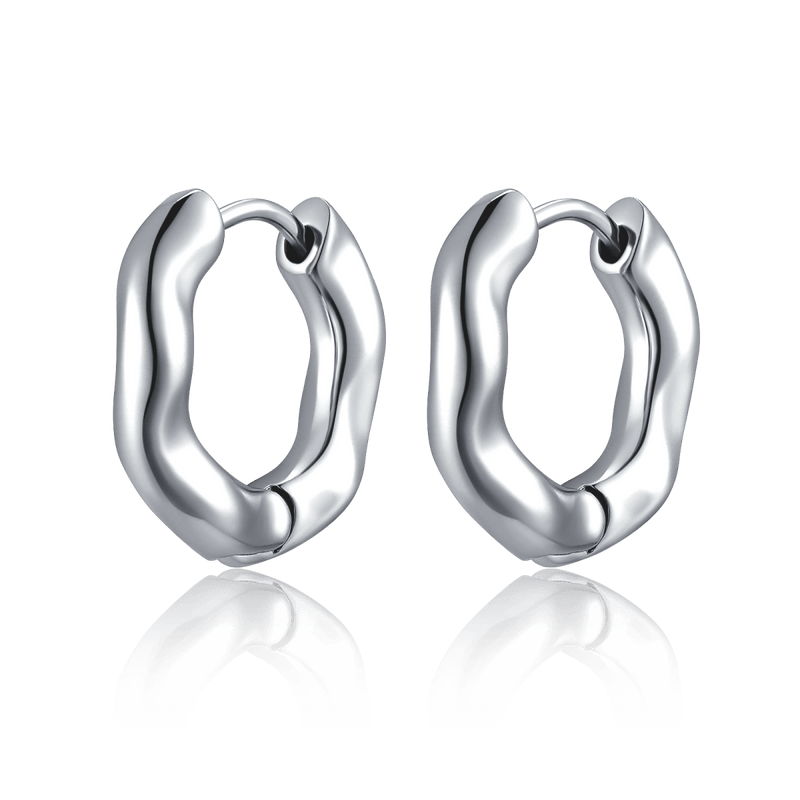 Boucles d'oreilles créoles Ondes subtiles