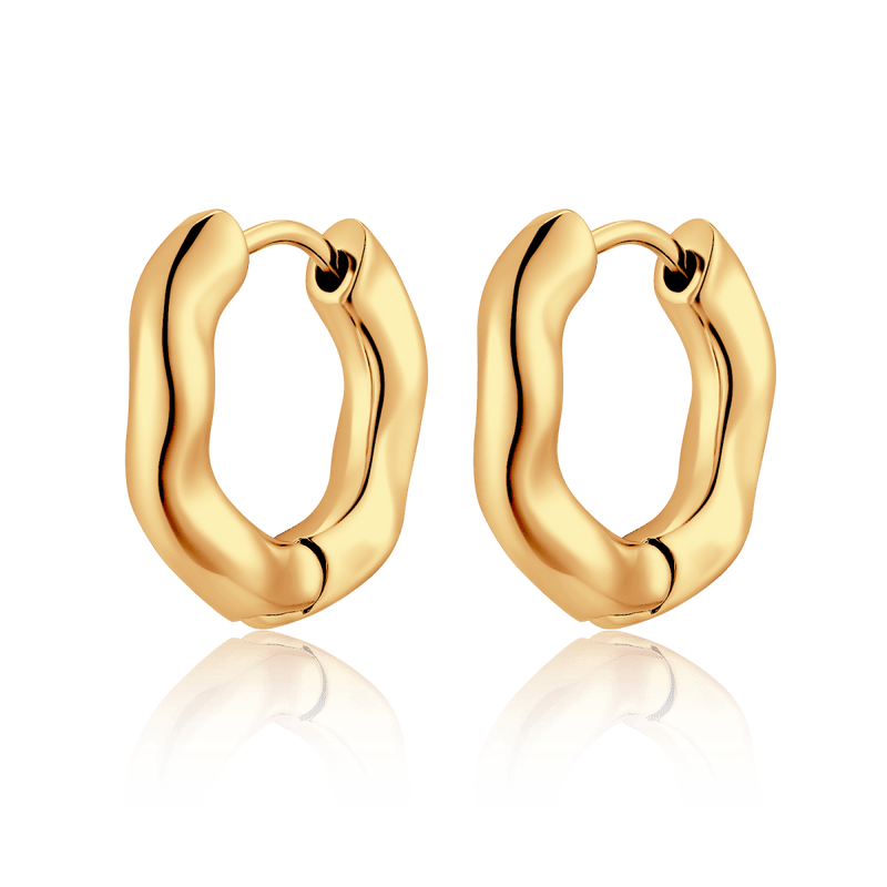 Boucles d'oreilles créoles Ondes subtiles