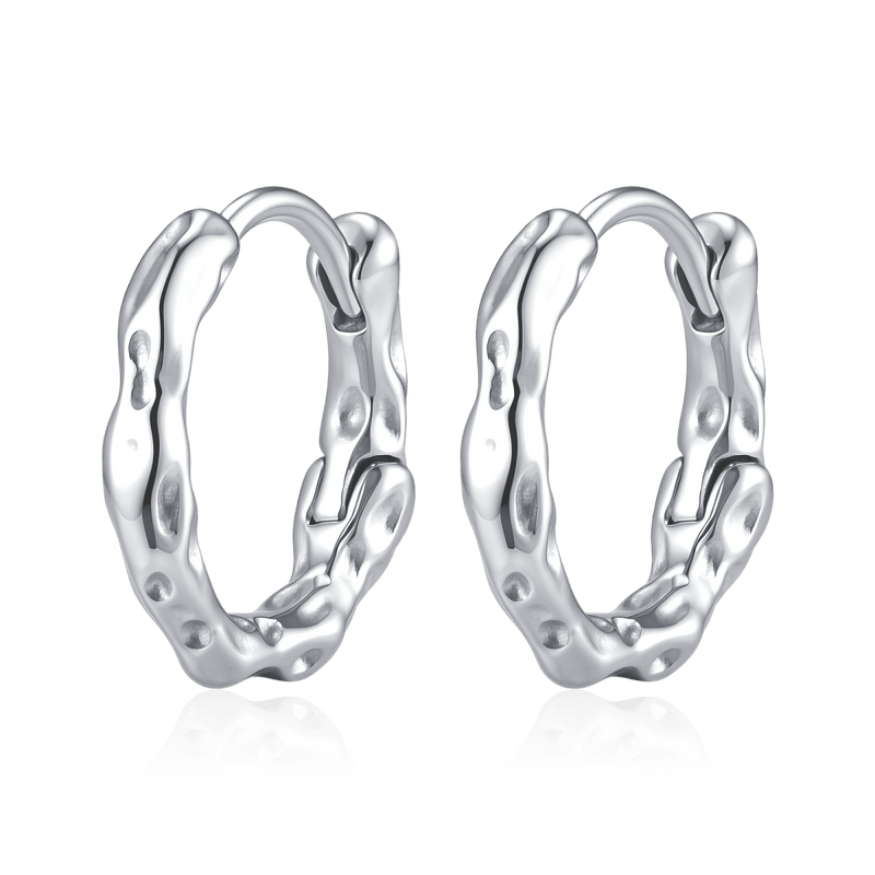 Boucles d’oreilles créoles ondulées