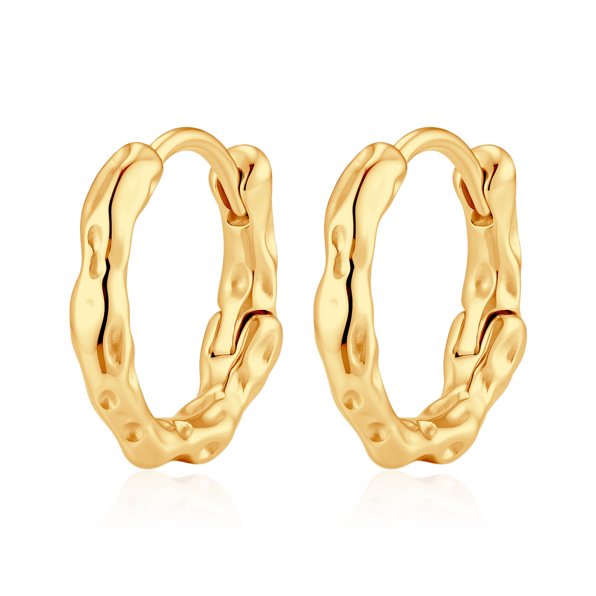 Pendientes Aros Ondulaciones - LePetiteMarie