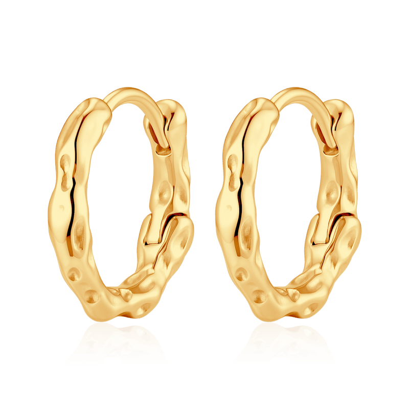 Boucles d’oreilles créoles ondulées