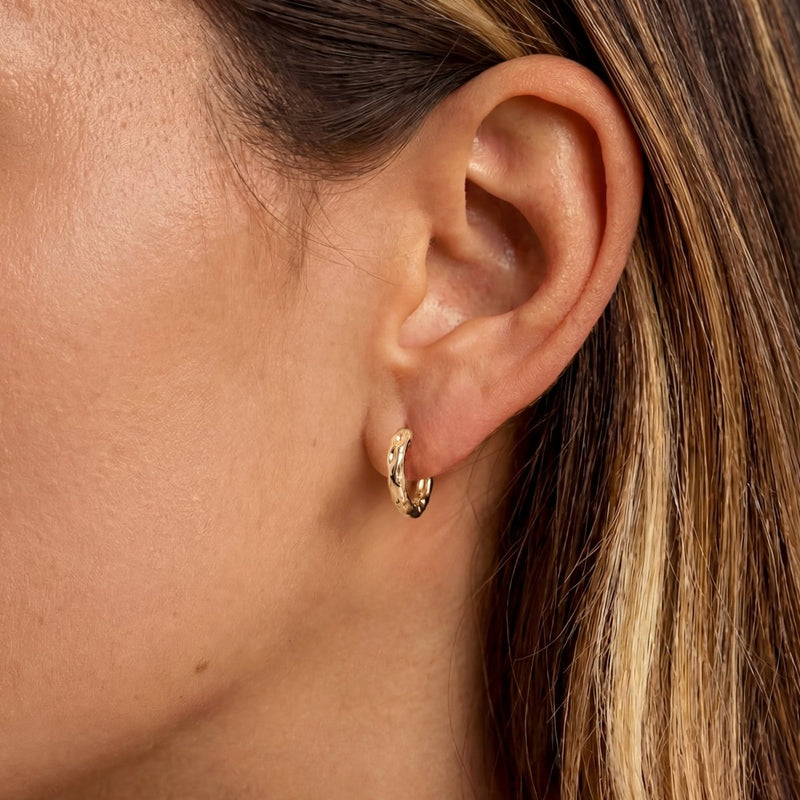 Boucles d'oreilles Créoles Ondulées
