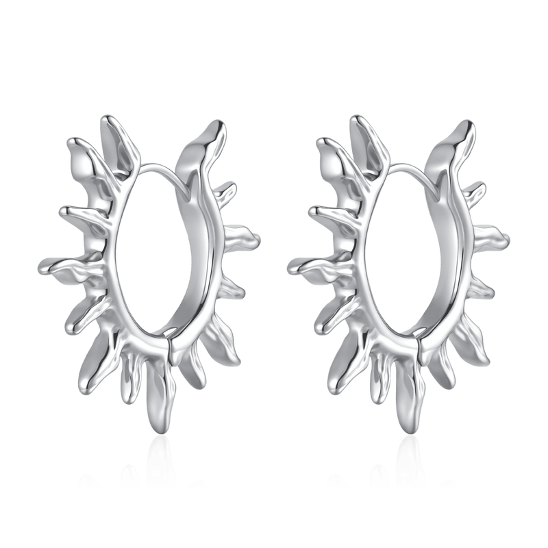 Boucles d’oreilles Anneaux Rayons de Soleil