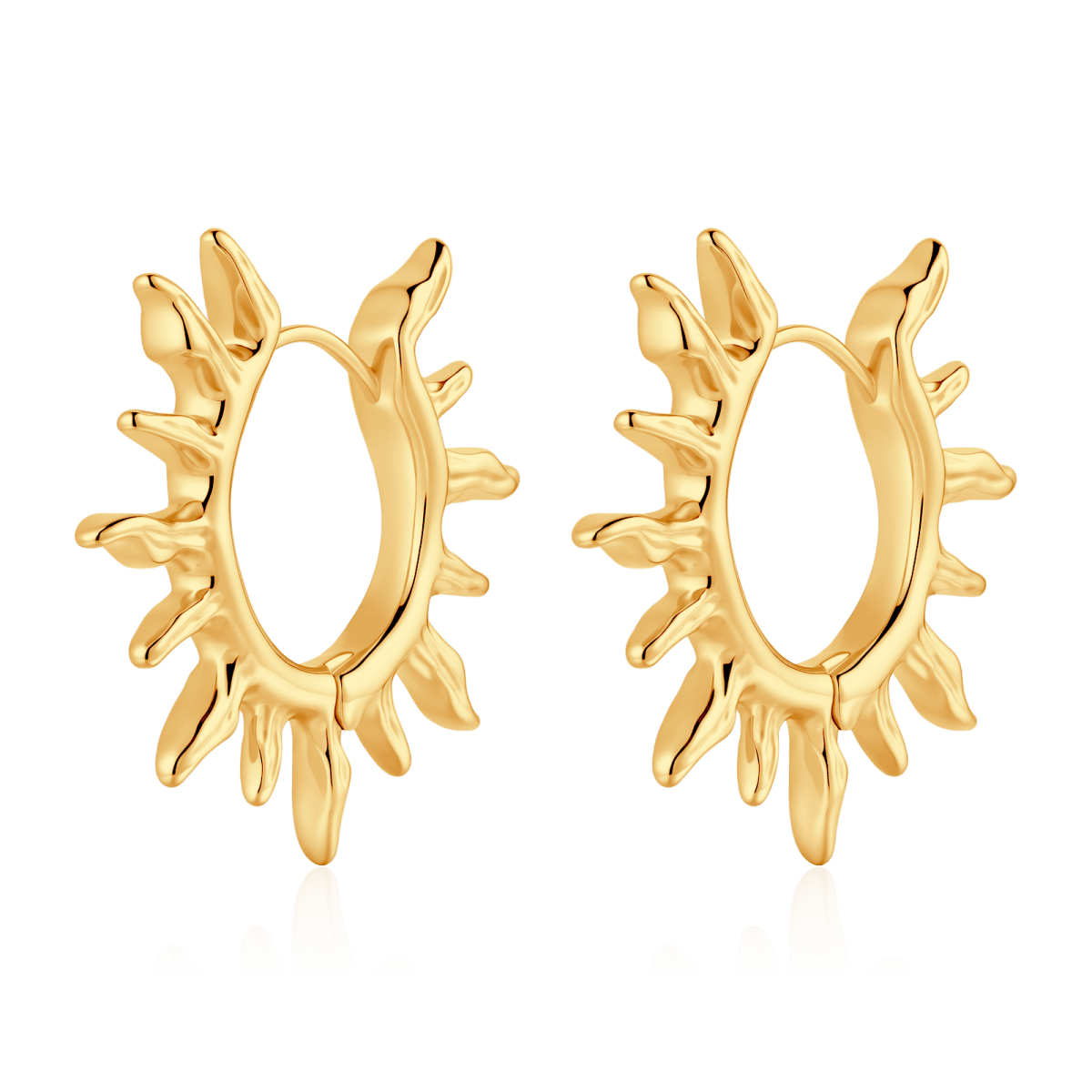 Pendientes Aros Rayos de Sol - LePetiteMarie