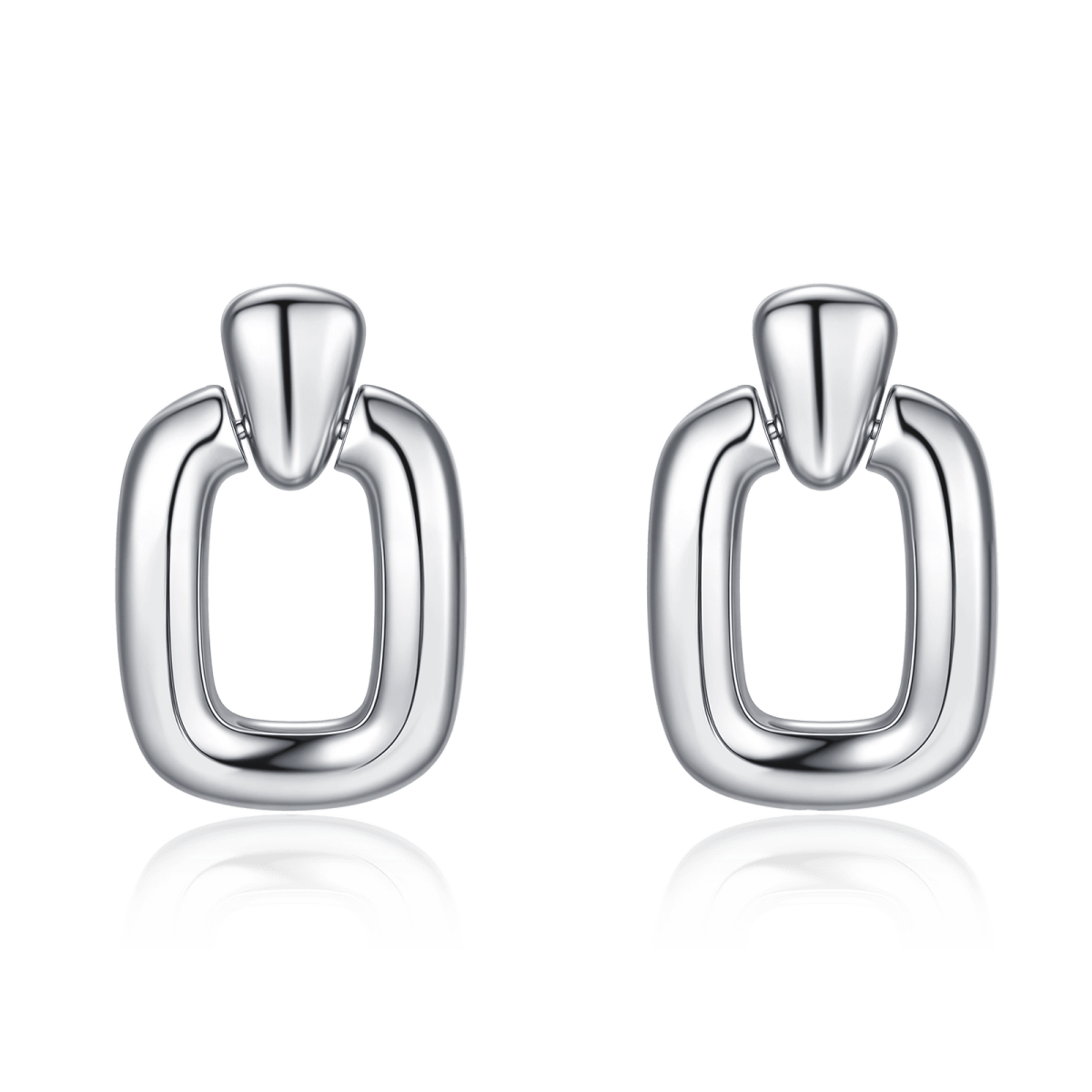 Pendientes Aros Rectangulares - LePetiteMarie