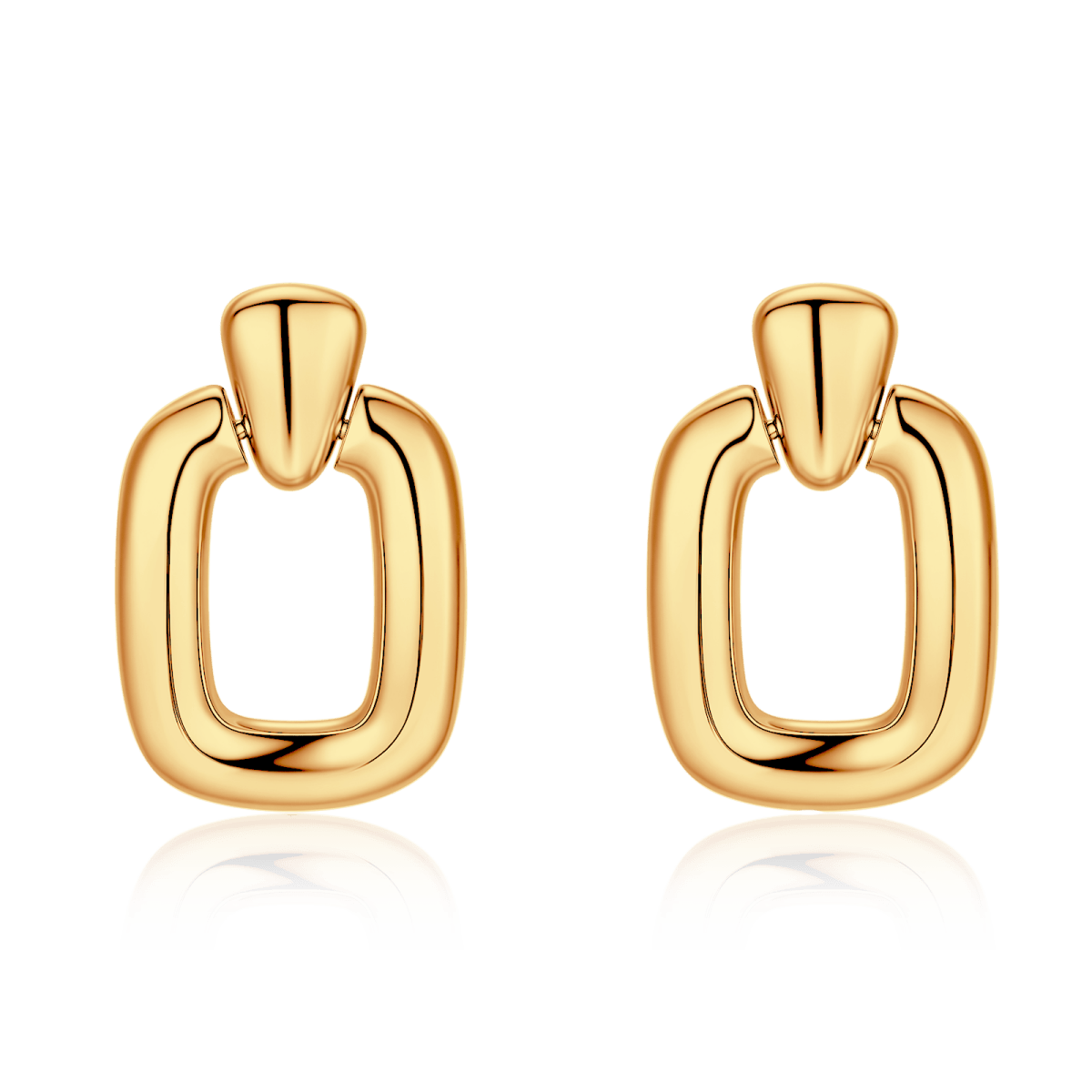 Pendientes Aros Rectangulares - LePetiteMarie