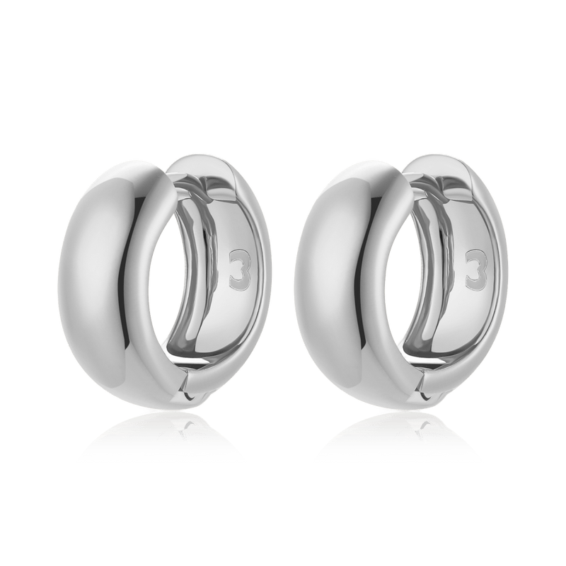 Boucles d'oreilles créoles arrondies