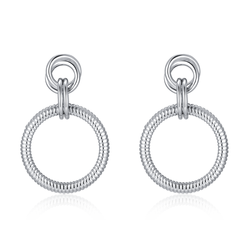 Boucles d’oreilles créoles texturées