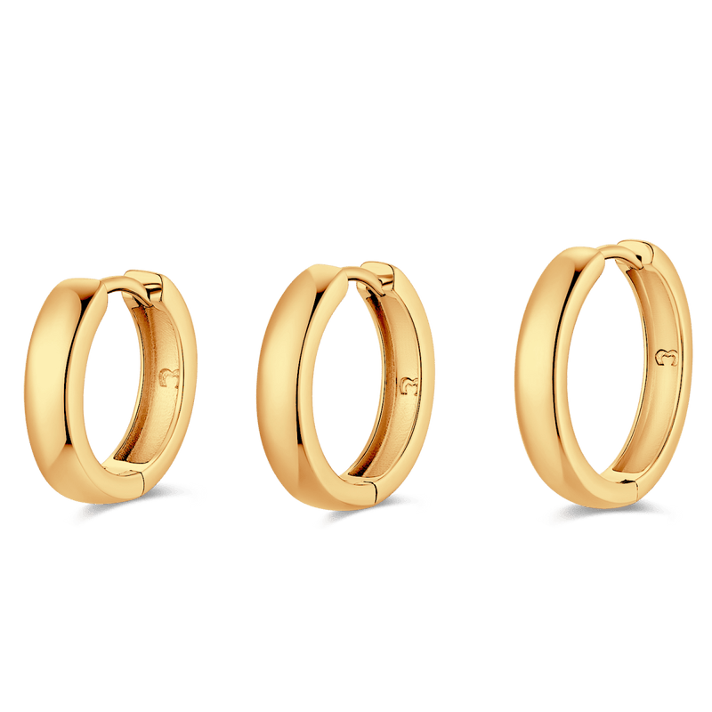 Boucles d'oreilles Créoles Triade