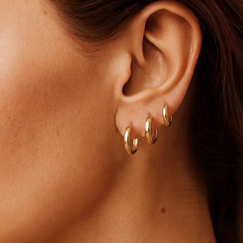 Boucles d'oreilles Créoles Triade
