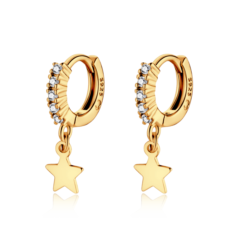 Boucles d’oreilles étoile filante