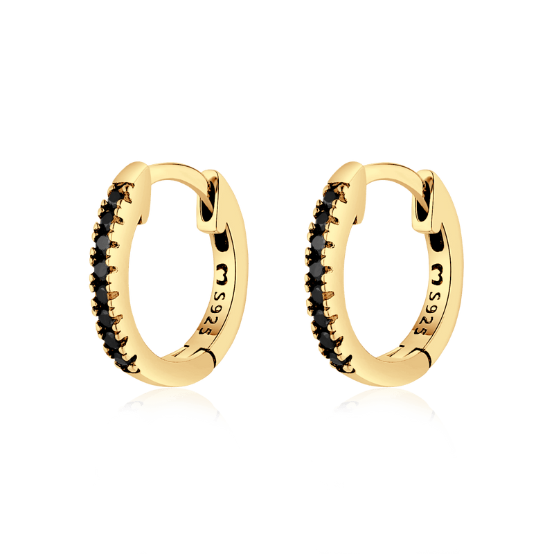 Boucles d'oreilles Black Intense