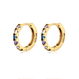 Boucles d'oreilles Zircones Colorées