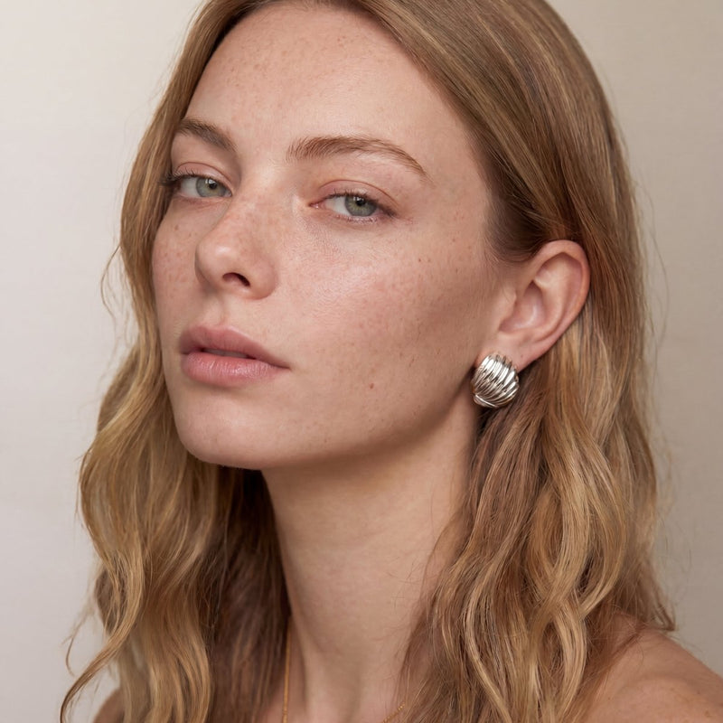 Boucles d’oreilles coquillage éventail