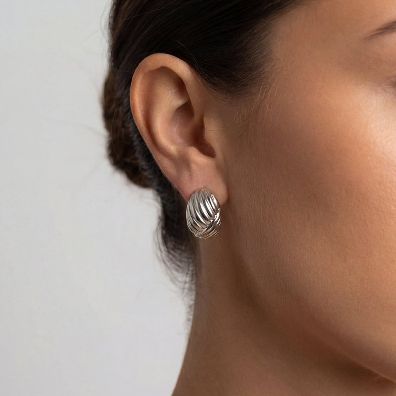 Boucles d’oreilles coquillage éventail
