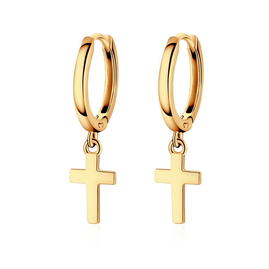 Boucles d'oreilles Devotion · Plaqué or 18K