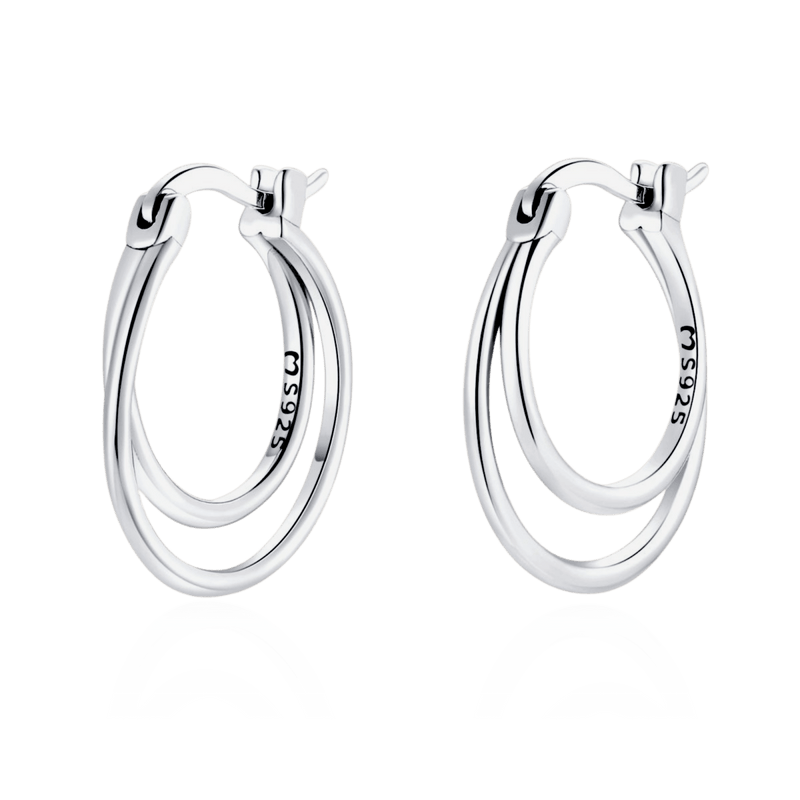 Boucles d'oreilles double créole