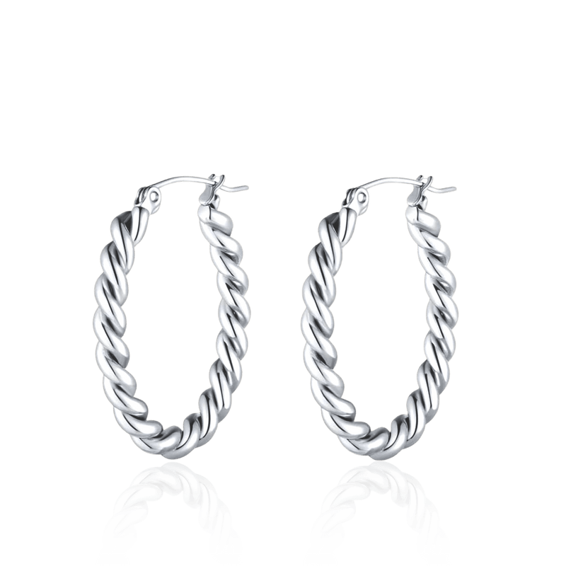 Boucles d’oreilles torsadées