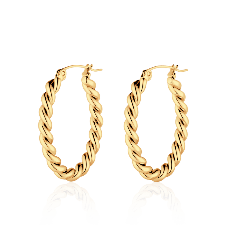 Boucles d’oreilles torsadées