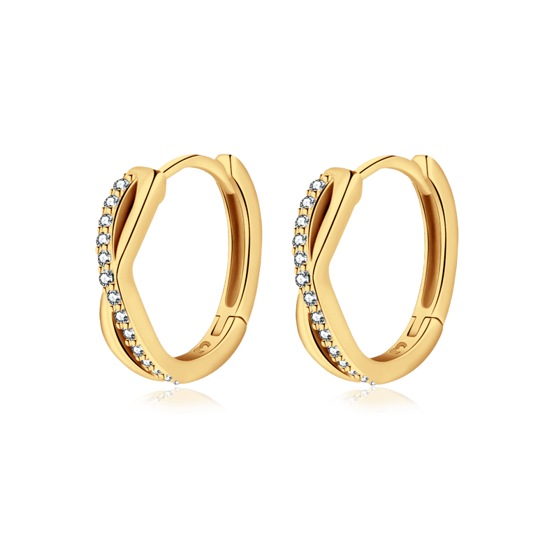 Boucles d’oreilles entrelacées