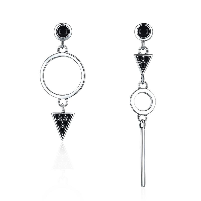 Boucles d’oreilles spinelle noire