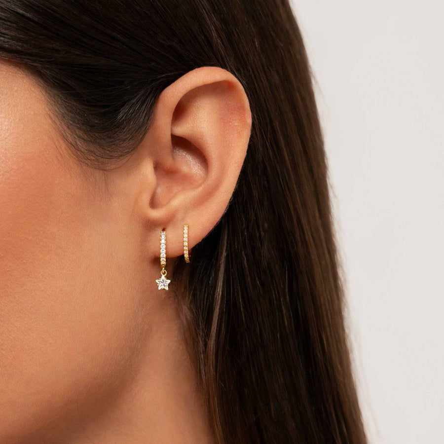 Boucles d'oreilles créoles Vega Star
