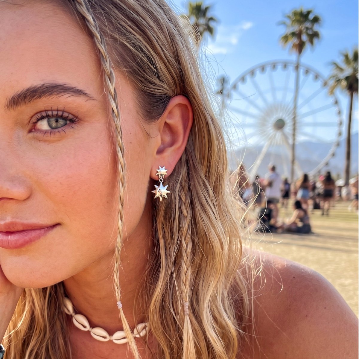Boucles d'oreilles Étoilées