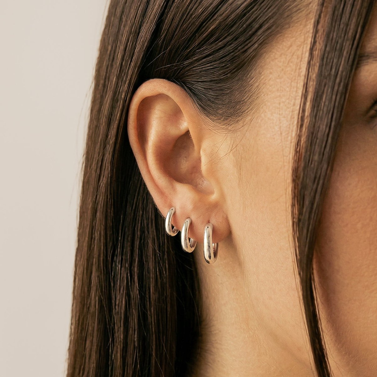 Pendientes Glorietas Acero - LePetiteMarie