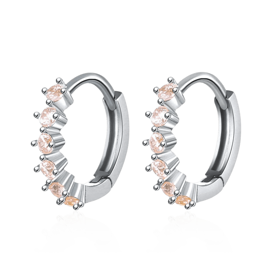 Orecchini Greenish Pink · Argento / Rosa Blush