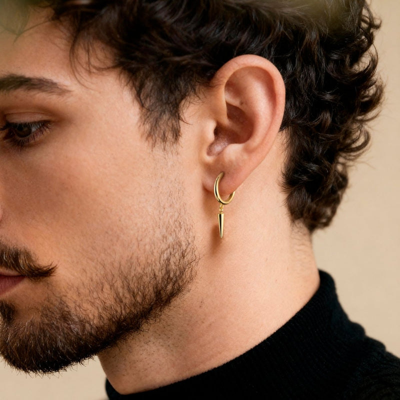 Boucles d’oreilles homme BRAVE Erratic