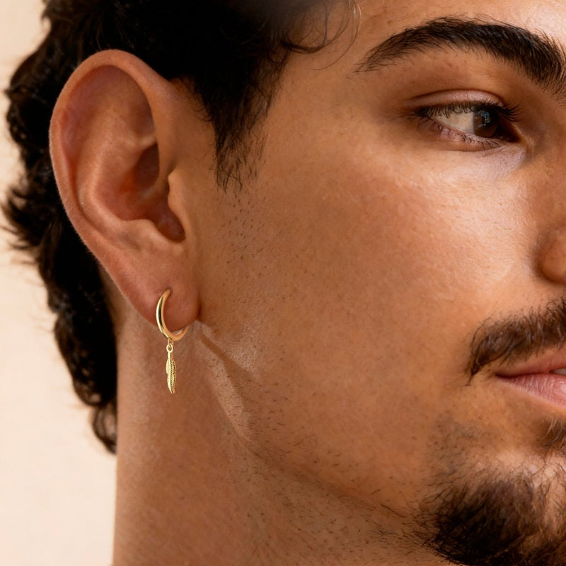 Boucles d’oreilles homme BRAVE Erratic