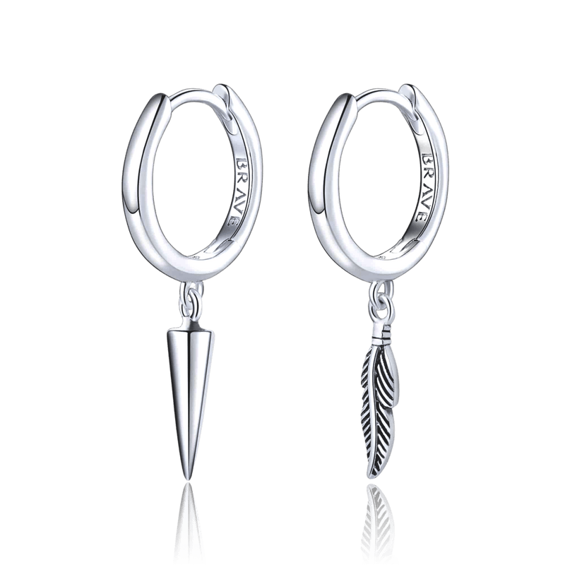 Boucles d’oreilles homme BRAVE Erratic