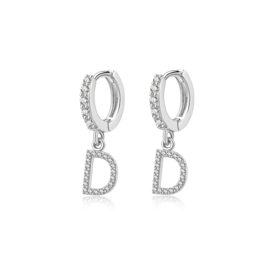 Boucles d’oreilles créoles Initiale