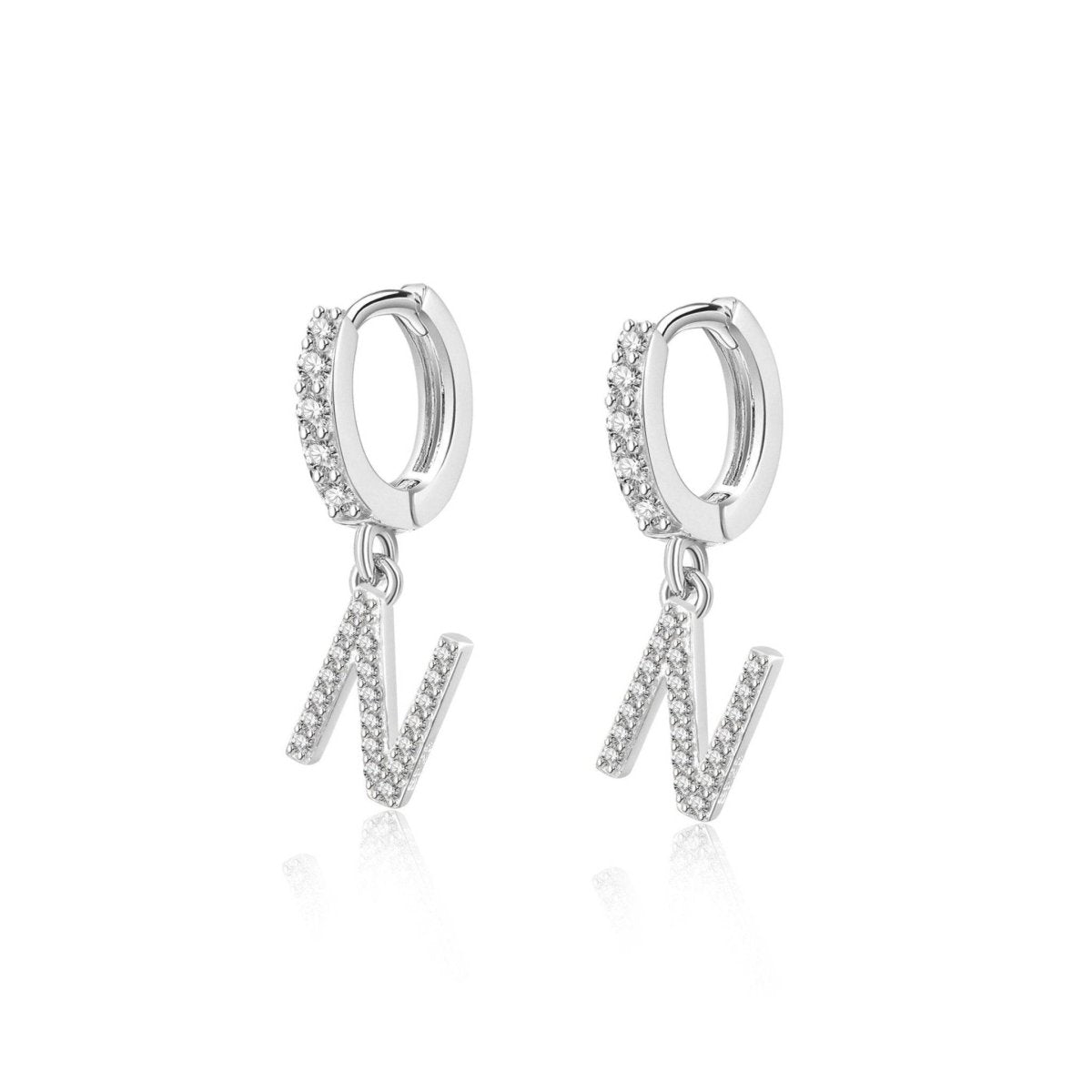 Pendientes Inicial Hoops - LePetiteMarie