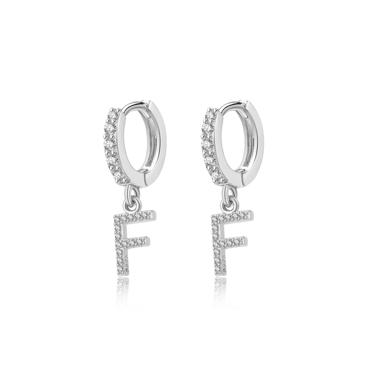 Pendientes Inicial Hoops - LePetiteMarie