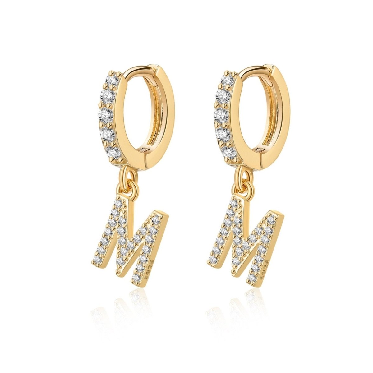 Pendientes Inicial Hoops - LePetiteMarie