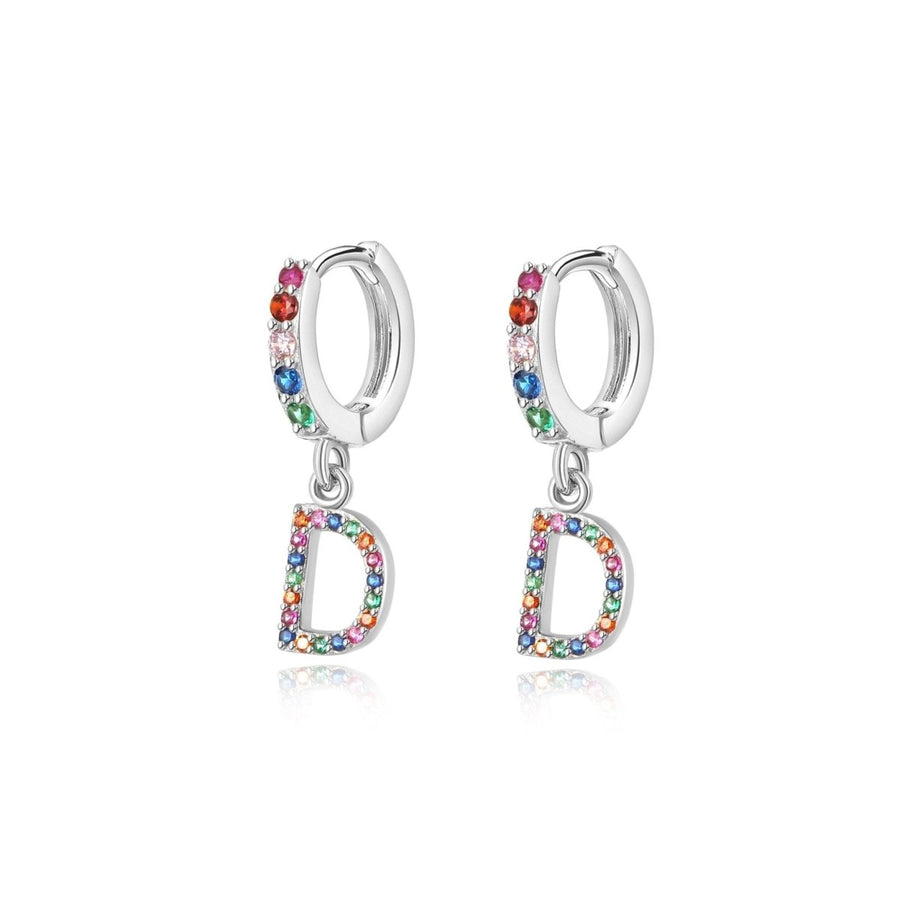 Initialen-Rainbow-Creolen